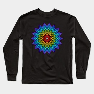 Mandala Colorful Pattern Long Sleeve T-Shirt